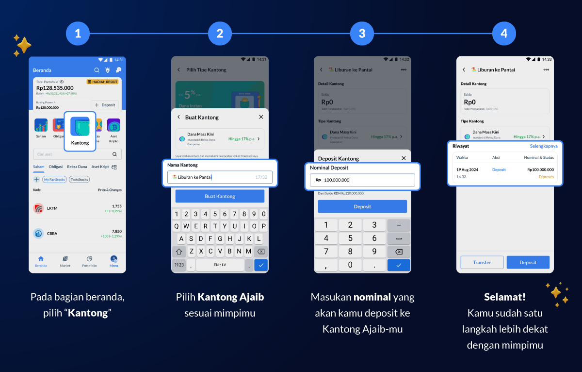 cara menggunakan kantong ajaib