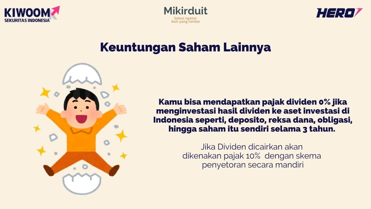 keuntungan saham lainnya