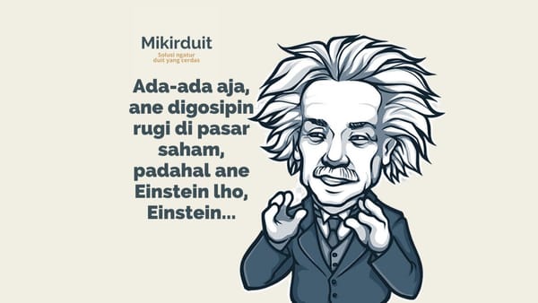 einstein rugi di pasar saham 