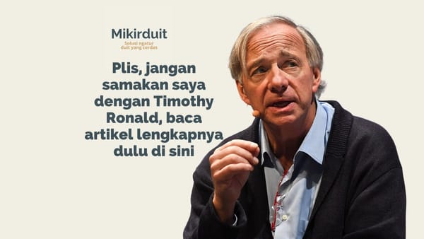 Ray dalio sempat benci uang tunai dan obligasi