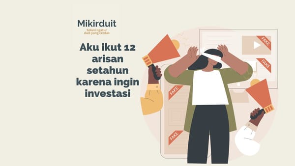 Arisan bukanlah menabung