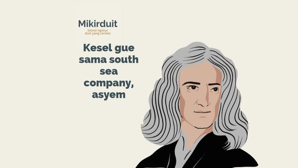 Saham south sea company bikin rugi Isaac Newton