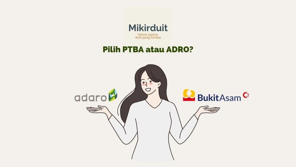 saham ADRO vs saham PTBA