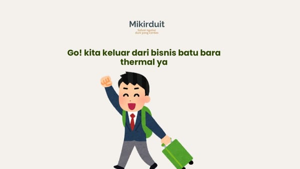 saham yang keluar dari bisnis batu bara